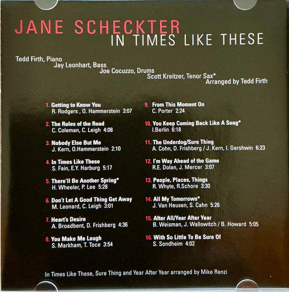 Jane Scheckter : In Times Like These (CD, Album)