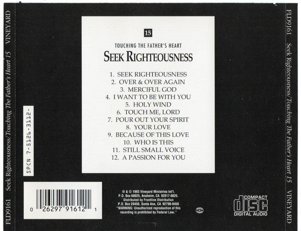 Danny Steyne, Dave Hollen : Seek Righteousness (CD, Album)