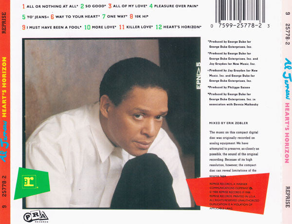 Al Jarreau - Heart's Horizon (CD) (VG) - Endless Media