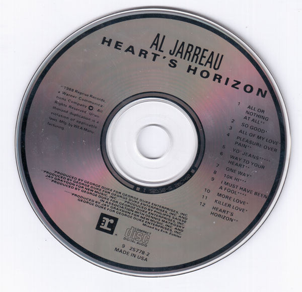 Al Jarreau - Heart's Horizon (CD) (VG) - Endless Media