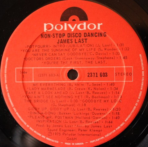 James Last : Non Stop Disco Dancing (LP)
