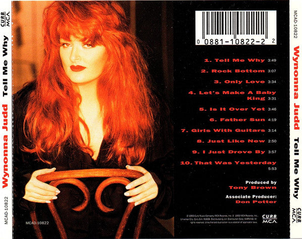 Wynonna : Tell Me Why (CD, Album, JVC)