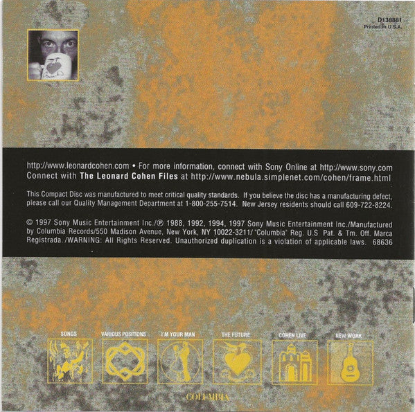 Leonard Cohen : More Best Of (CD, Comp, Club, BMG)