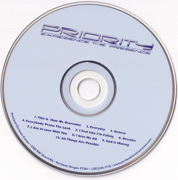 Priority (10) : Experience The Presence (CD)