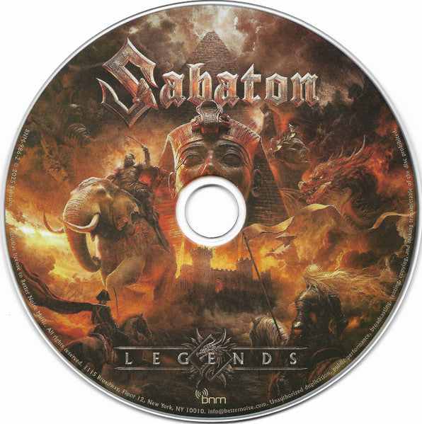 Sabaton : Legends (CD, Album)