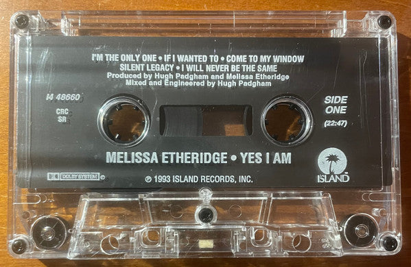 Melissa Etheridge : Yes I Am (Cass, Album, Club,  CR)