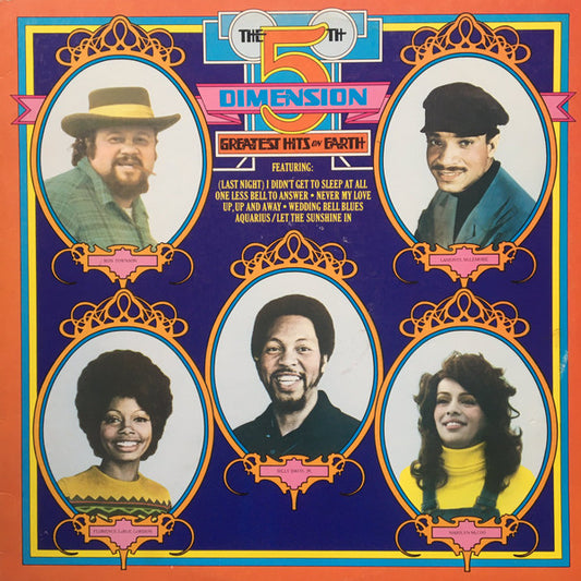 The Fifth Dimension : Greatest Hits On Earth (LP, Comp, RE)
