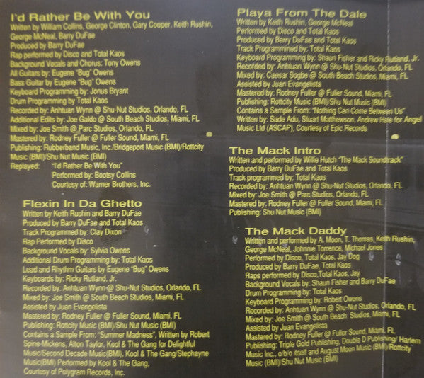 Disco & The City Boyz Featuring Total Kaos : Comin Straight At Cha (CD, Album)