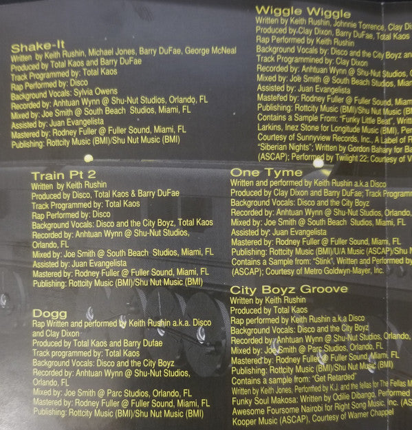 Disco & The City Boyz Featuring Total Kaos : Comin Straight At Cha (CD, Album)