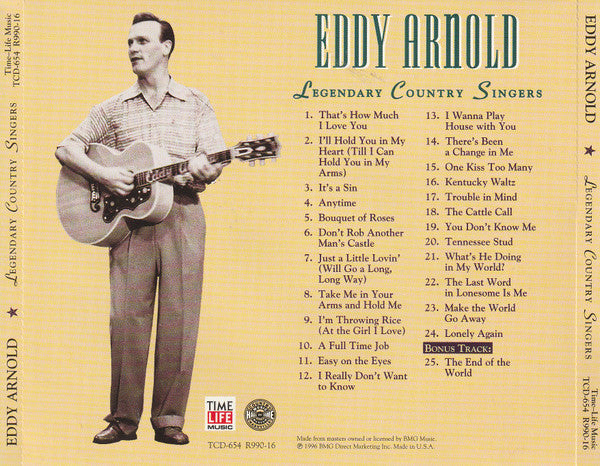 Eddy Arnold : The Country Music Hall Of Fame Presents Eddy Arnold (CD, Comp)