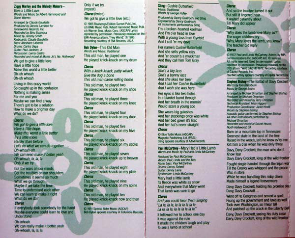 Various : For Our Children (Cass, Comp)