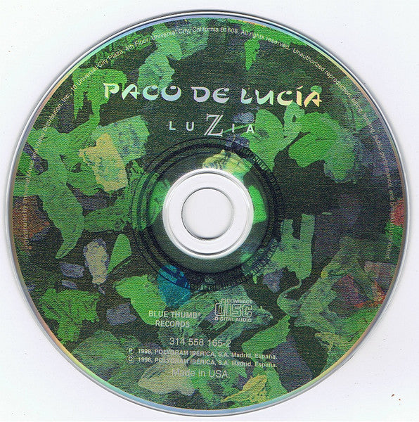 Paco De Lucía : Luzia (CD, Album)