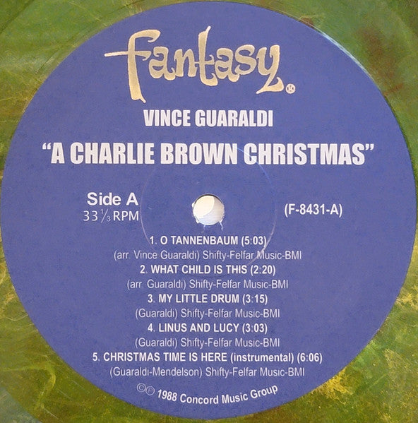 Vince Guaraldi Trio : A Charlie Brown Christmas (Original Sound Track Recording Of The CBS Television Special) (LP, Ltd, RE, Gre)