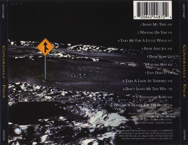 Coverdale Page : Coverdale • Page (CD, Album)
