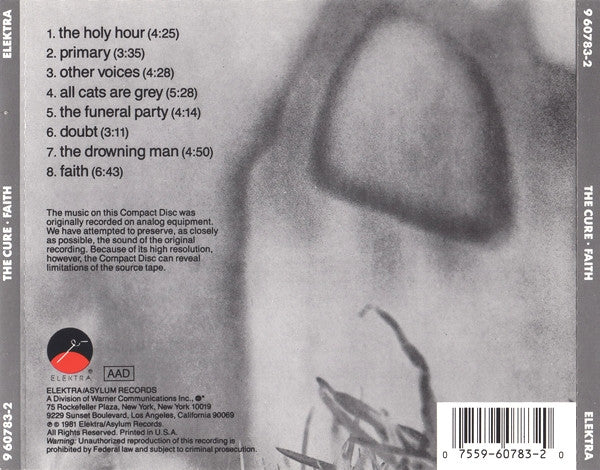 The Cure : Faith (CD, Album, RE, RP)