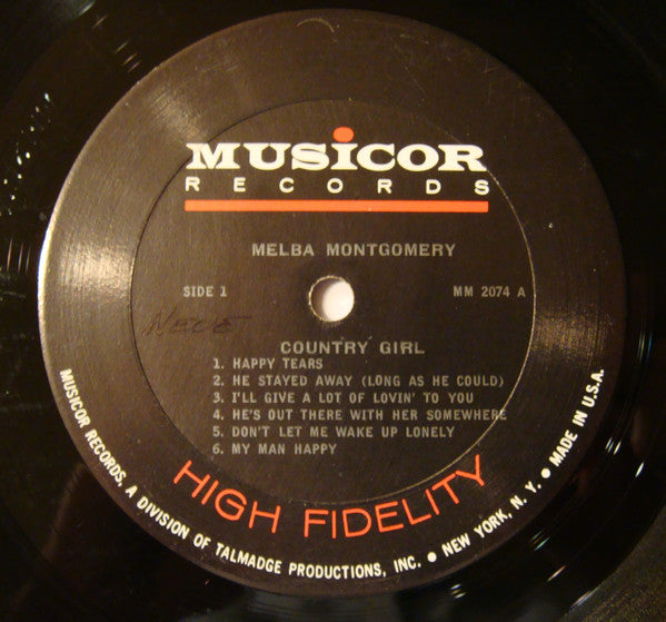Melba Montgomery : Country Girl (LP, Mono)