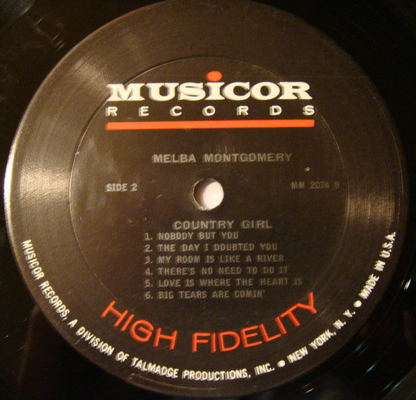 Melba Montgomery : Country Girl (LP, Mono)