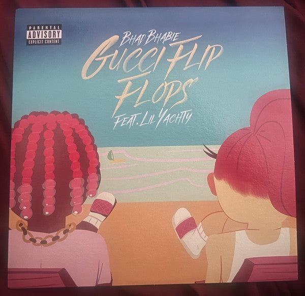 Bhad Bhabie : Gucci Flip Flops (7", Single, Ltd, Lig)
