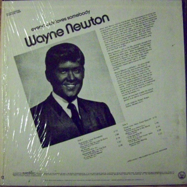 Wayne Newton : Everybody Loves Somebody (LP, Album, RE, Duo)