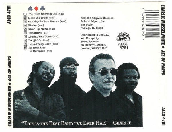 Charlie Musselwhite : Ace Of Harps (CD, Album)