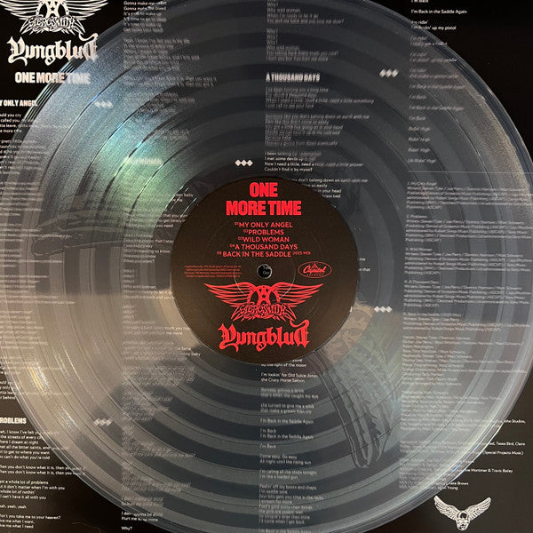 Aerosmith, Yungblud (3) : One More Time (12", S/Sided, EP, Etch, Ltd, Cle)