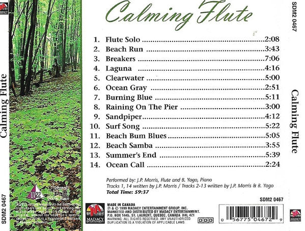 J.P. Morris (2) & B. Yago : Calming Flute (CD, Album)