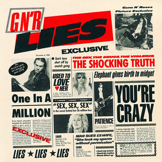 Guns N' Roses : G N' R Lies (CD, Album, RE)