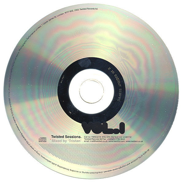 Tristan : Twisted Sessions Vol. 1 (CD, Mixed)