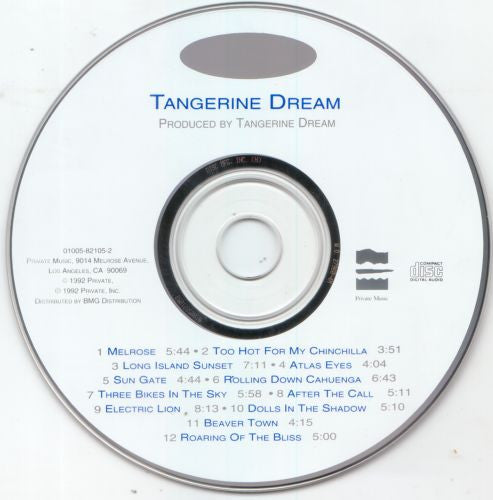 Tangerine Dream : The Private Music Of Tangerine Dream (CD, Comp)