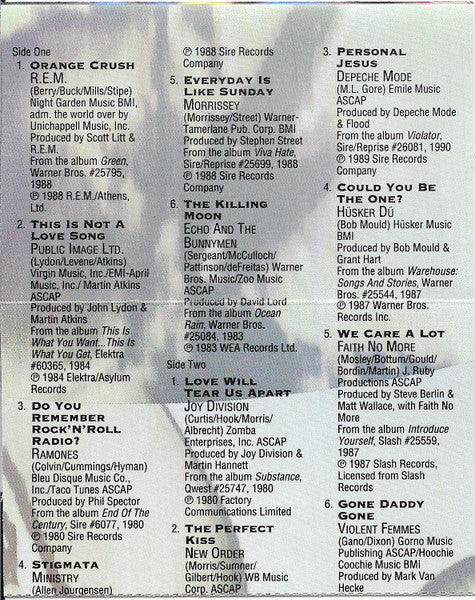 Various : Never Mind The Mainstream... (The Best Of MTV's 120 Minutes - Vol. 2) (Cass, Comp)