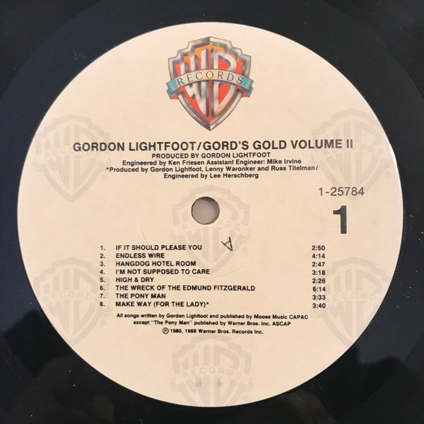 Gordon Lightfoot : Gord's Gold, Volume II (LP, Album, All)