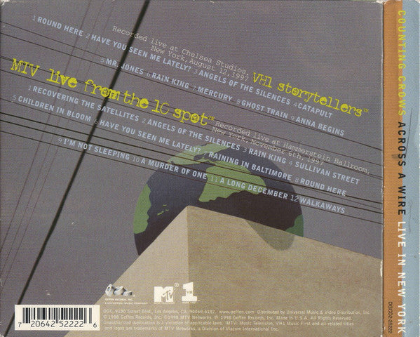 Counting Crows : Across A Wire (Live In New York City) (2xCD, Album)