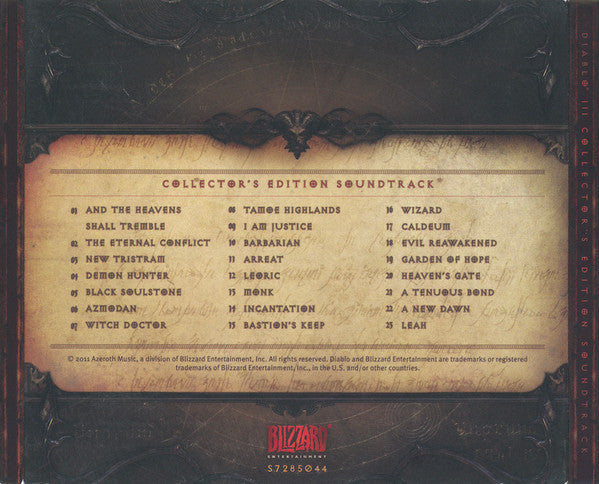 Various : Diablo III Collector's Edition Soundtrack (CD, Album)