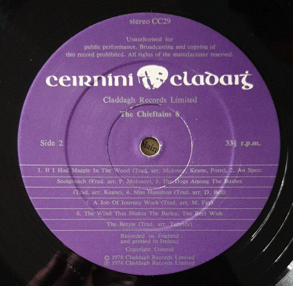 The Chieftains : The Chieftains 8 (LP, Album)