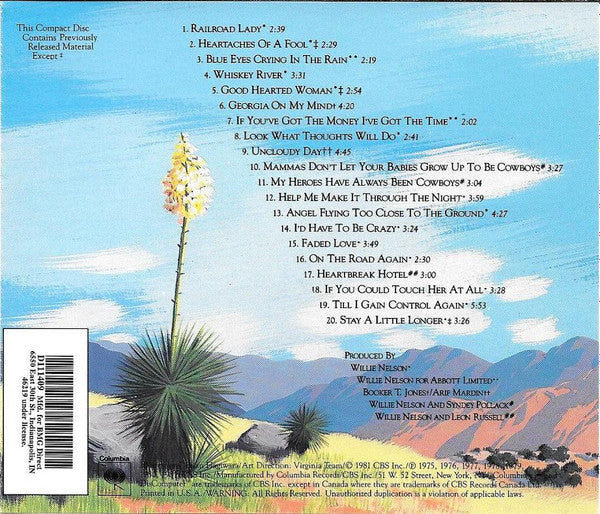 Willie Nelson : Greatest Hits (And Some That Will Be) (CD, Comp, Club, RE)