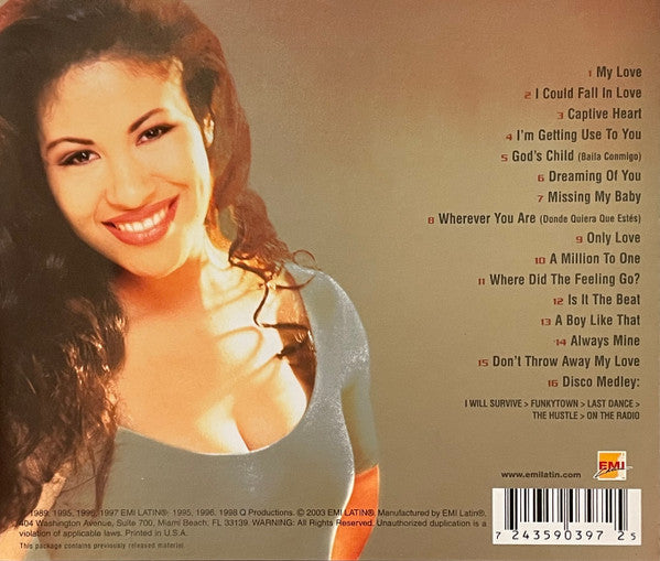 Selena : Greatest Hits (CD, Comp, RP)