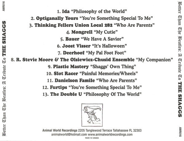 Various : Better Than The Beatles: A Tribute To The Shaggs (CD, Comp)