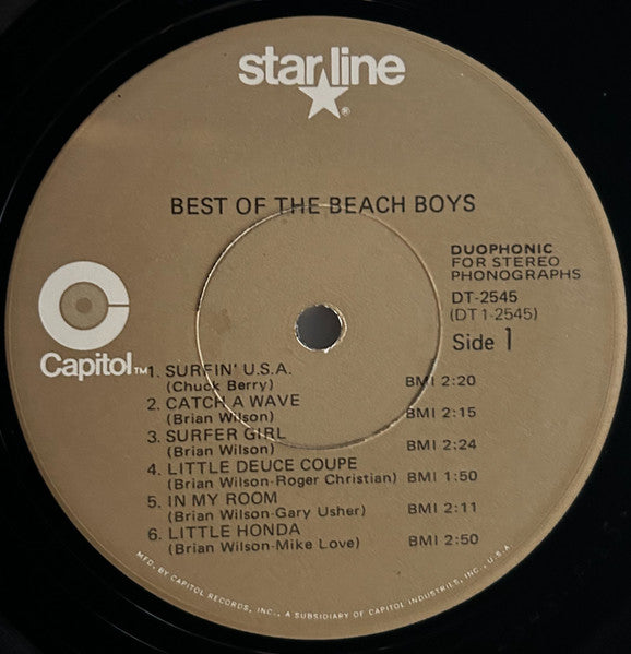 The Beach Boys : Best Of The Beach Boys (LP, Comp, RE, Los)