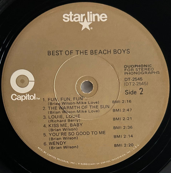 The Beach Boys : Best Of The Beach Boys (LP, Comp, RE, Los)