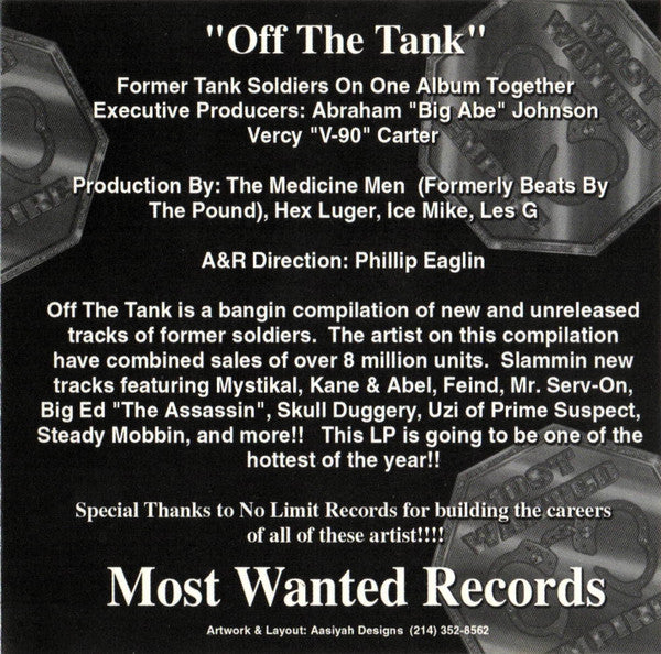 Various - Off The Tank (CD) (M) - Endless Media