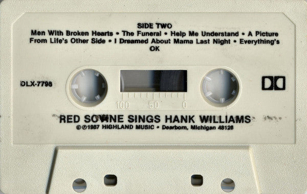 Red Sovine : Red Sovine Sings Hank Williams (Cass, Album, Dol)