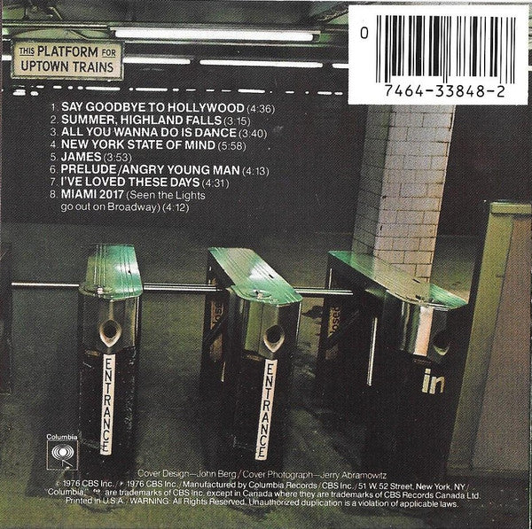 Billy Joel : Turnstiles (CD, Album, RE)