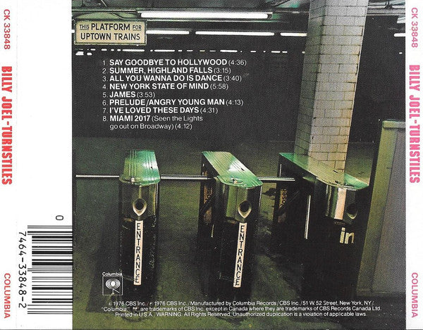 Billy Joel : Turnstiles (CD, Album, RE)