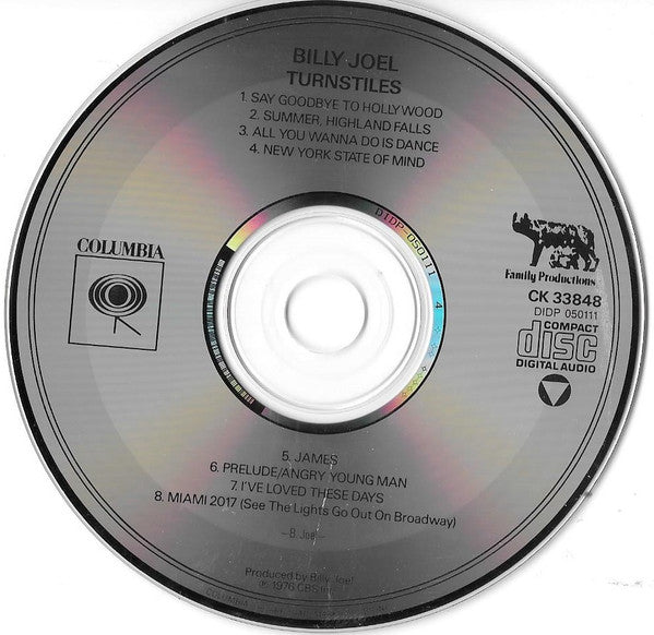 Billy Joel : Turnstiles (CD, Album, RE)