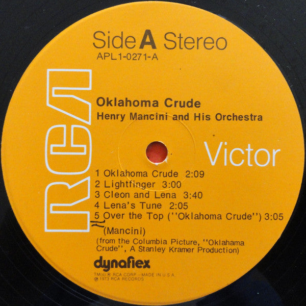 Henry Mancini - Oklahoma Crude  (Music From The Film Score) (LP) (VG) - Endless Media