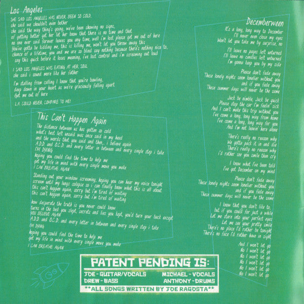 Patent Pending : Save Each Other, The Whales Are Doing Fine (CD, Album + DVD, NTSC)