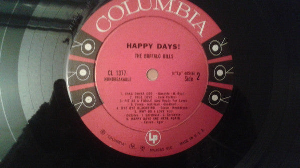 The Buffalo Bills : Happy Days! (LP, Album, Mono)