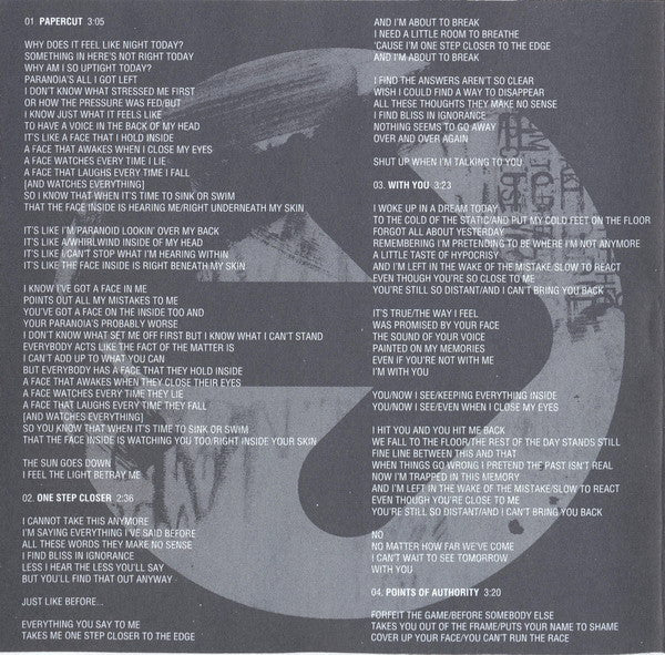 Linkin Park : Hybrid Theory (CD, Album,  WE)