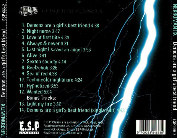 Nekromantix : Demons Are A Girl's Best Friend (CD, Album)