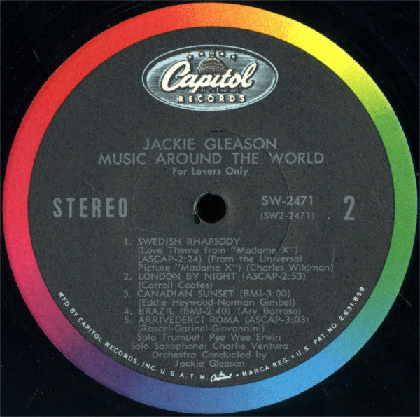 Jackie Gleason - Music Around The World For Lovers Only (LP) (VG) - Endless Media